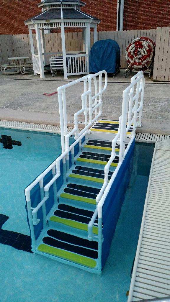 ADA pool steps